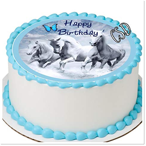 Tortenaufleger Pferde 018, Zuckerpapier, Tortenbild, Geburtstag