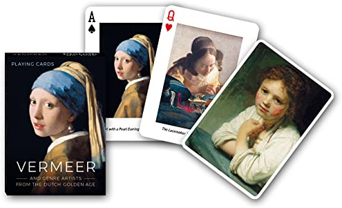 Piatnik - Einzelspiel Vermeer | 1x 55 Spielkarten, Schwarz und Rot
