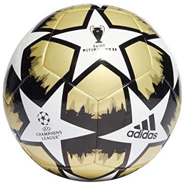 adidas Ball UCL CLB Sp, Goldmt/Black/White, H57814, 4 EU