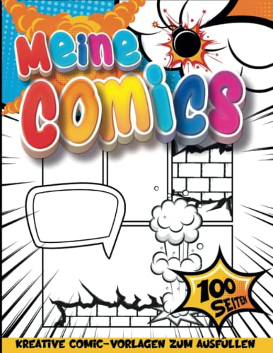 Zeichenbuch Comic: Blanko Graphic Novel | 5 Jahre Altes Handwerk | Junge 13 Jahre Geschenkideen