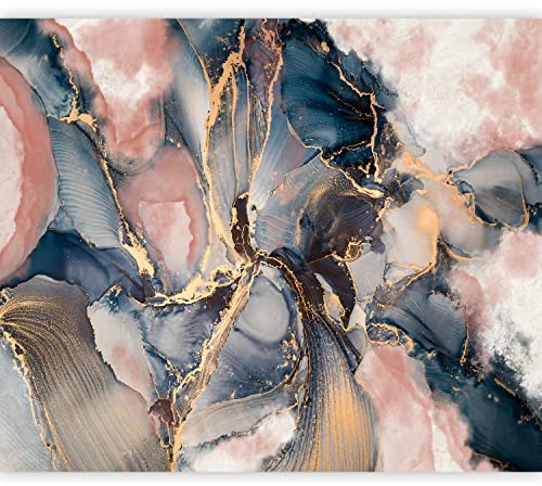 murando - Vlies Fototapete Abstrakt 400x280cm - Foto Tapete Schlafzimmer Wohnzimmer Vliestapete XXL Motivtapeten Bildtapete 3d Effekt Wand Dekoration - Textur Farbflecken blau rosa f-C-10019-a-a