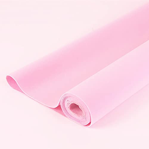 TAAL Selbstklebend Samtstoff Beflockter Stoff 100cmx148cm Für Schubladeneinlagen Schmuckkästchen-Filzeinlage Solide Farbe Filz-Tapete DIY Filzstoff Nähen Kunsthandwerk(Color:24pink)