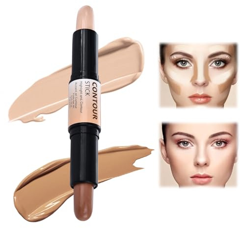 Contour Stick Dual-Ended - Highlighter y Contouring - Iluminador y Contorno Maquillaje - Barra Wonder