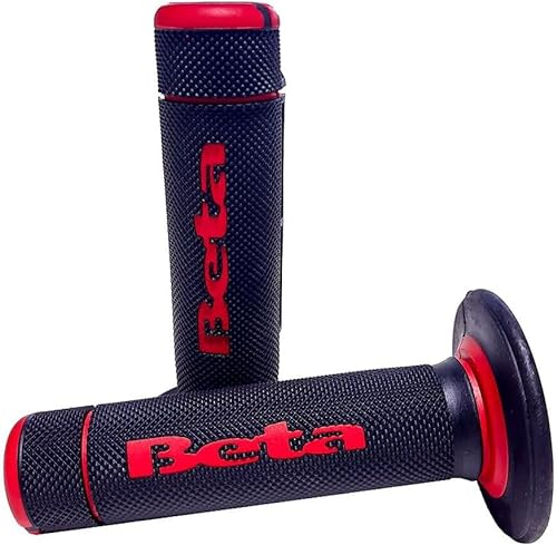 HQV Beta Lenkergriffe 036.35.005.00.00 - Griffgummi Set schwarz/rot - Enduro Supermoto ab 2005