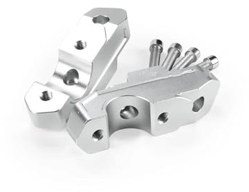 Torretas Manillar para BMW para GS 1300 2024 para R1300GS Elevador Manillar Abrazadera Adaptador Manillar Barra Elevador Altura Montaje Accesorios Motocicleta Elevador Manillar Moto(Negro)