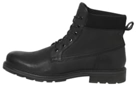 JACK & JONES Jfwcranfield - Botas de piel para hombre, color antracita, talla 46 EU, antracita, 46 EU