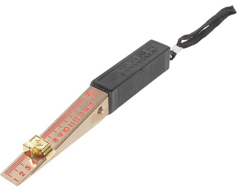 Gatuida 2pcs Feeler Gauges Metric Gauge Measure Tool Sliding Taper Filler Leveling Measuring Tool Radius