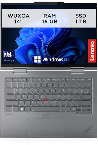 Lenovo - Notebook 14 Pollici Convertibile ThinkPad X1 2-in-1 Gen 9, PC Portatile Windows 11 Pro, Intel Core Ultra 7 155U, RAM 16GB LPDDR5X, SSD 1TB, Laptop con Monitor Touchscreen WUXGA IPS 360°