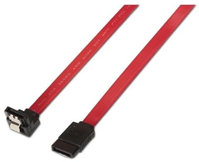 VoltShine Câble SATA III 6G coudé avec ancrages, longueur 0,5 m, idéal pour connecter des disques durs et SSD dans des systèmes de stockage.