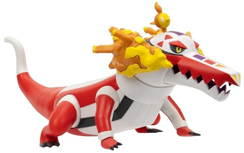 Pokémon Skeledirge Epic Battle Figure - 12-Inch Articulated Epic Battle Figure with Display Stand