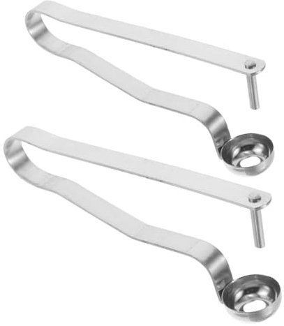 BIUDECO Denocciolatore per Datteri in Acciaio Inox 2 Pezzi, Argento