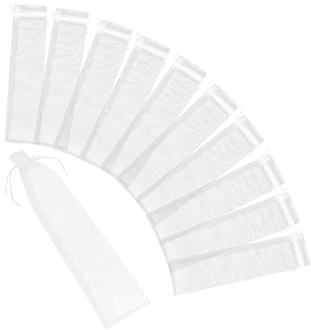UTHCLO Organza Beutel aus Weißem Organza mit Kordelzug Leichte und Tragbare 20 Stück Geschenksäcke für Party und Weihnachtsgeschenke