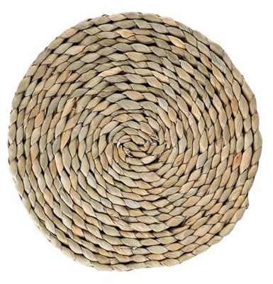 LYVQZPWLRTavolini in stile bohémien, Tovagliette, tovagliette rotonde intrecciate da 11-45 cm, tovagliette in giacinto d'acqua naturale(45cm)