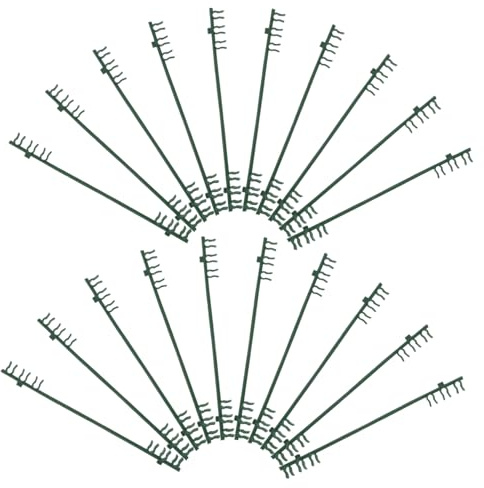 Levemolo 20 Stück Pflanzverbinder Für Gewächshausrahmen 8mm Rundrohr Wetterfeste Kunststoff Rohrschellenverbinder Für Klettergerüste Und Gemüsehalter Stabiler Gartenclip Für Tomaten Und Gemüsepflanzen