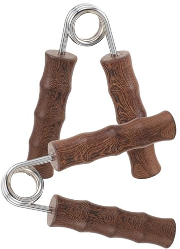 CIYODO Paire de Pinces de Préhension en Bois pour Mains et Doigts Appareil d'Entraînement Force de Préhension Renforcement des Poignets Massage Manuel Exercice Couleur Aléatoire