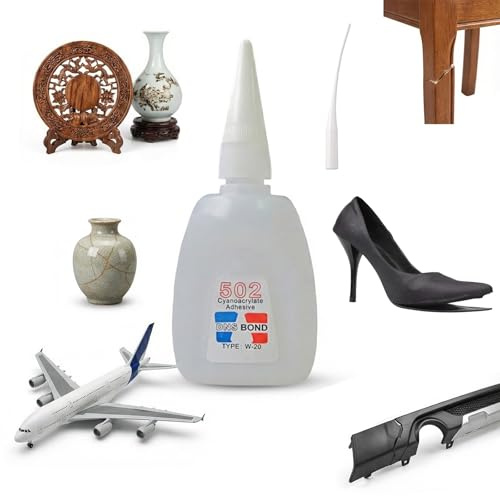 Nimblia Sekundenkleber Extra Stark, 50ml Superkleber Extra Stark für Alles, 502 Super Glue für Metall, Holz, Kunststoff, Keramik & Leder, Schnellhartender für Sofortige Reparaturen