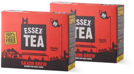 Essex Tea - Saxon Brew Tea Bags - 2x Boxes of 80s Essex Tea (160 Teabags)