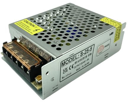 LianShi 5V 5A 25w Protezione da cortocircuito e sovraccarico dell'alimentatore switching Trasformatore Per la sorveglianza CCTV automazione industriale stampante 3D luce LED