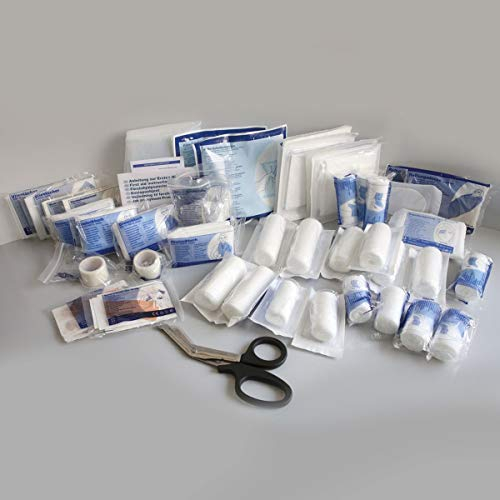 Rot-Kreuz-Kasten-Nachfüllpack-Maxi, Premium-Nachfüllset- DIN 13169 - Typ E, Nachfüllung für Erste-Hilfe-Kasten, Verbandskasten-Nachfüllset 13157 - Typ C (klein), Größe:MAXI