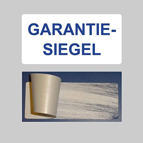 SECURITY WHITE PE - Sicherheitsetiketten GARANTIESIEGEL auf Rolle - 40 x 20 mm - 1000 Stück (Blau)