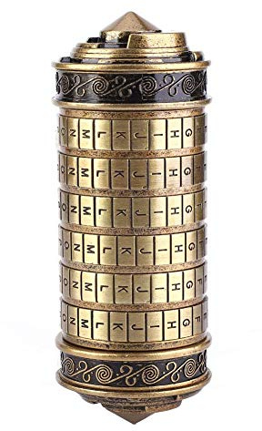 Da Vinci Code Classic Da Vinci Password Letter Code Lock Mini Cryptex Lock Romantische Geschenke zum Geburtstag/Jahrestag für Sie – Passwort: I Love U