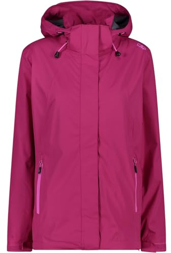 CMP - Damenjacke mit Reißverschluss, Kapuze und Belüftung, Geranie, XS