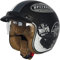 Jethelm mit Visier by BS Way: Hochwertiger Motorradhelm, ECE-Zertifiziert für Herren und Damen - Ideal für Roller, Moped, Mofa und Scooter - Retro Helm Design, Halbschalenhelm Vintage