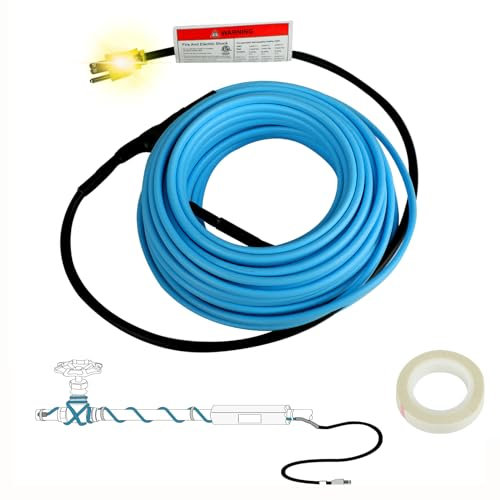 HEATIT 9Ft Pipe Freeze Protection Self-regulating Heat Tape for Pipes 120V