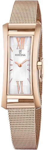 Festina Damen Uhr Analog Edelstahl 316L Rosé - Quarzwerk - Damenuhr - Mineralglas hochresistent - Special Prices F6804/B