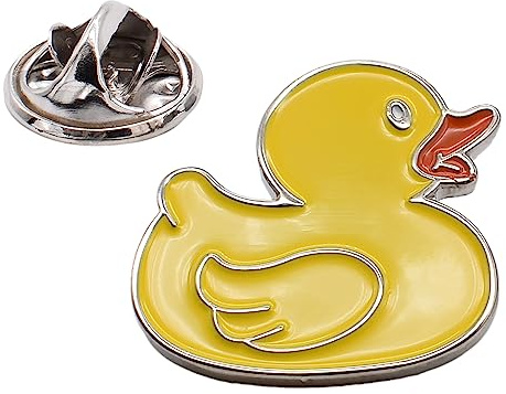 Yellow Duck Metal Enamelled Pin Badge Lapel Badge