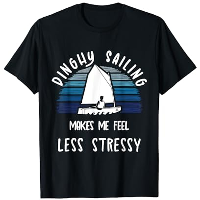 Lustiges Dinghy Segeln Spruch Laser Optimist Segelboot T-Shirt