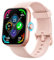 Smartwatch Herren Damen mit Telefonfunktion Alexa Integriert -Fitnessuhr 110+ Sportmodi &IP68-1,91 Schrittzähler Uhr für Android iOS Armbanduhr mit Pulsmesser SpO2 Stress Schlafmonitor -Rosa