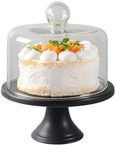 OZBME Alzate per Torte Cupola per Frutta Domestica, Copertura Antipolvere per Cucina Espositore per ristoranti per Feste Piatto per Pasticceria (20,3 * 20,3 * 24,3 cm) ()