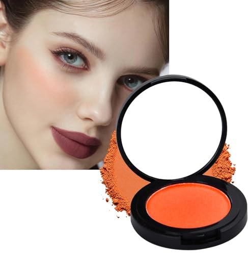 Fard per Guance in Polvere, Palette Face Blush, Fard Illuminante Compatto, Fard Make Up Opaco, Blushers for Cheeks, Mineral Powders Blush, Finitura Naturale e Setosa per Donne Ragazze, 3.5g