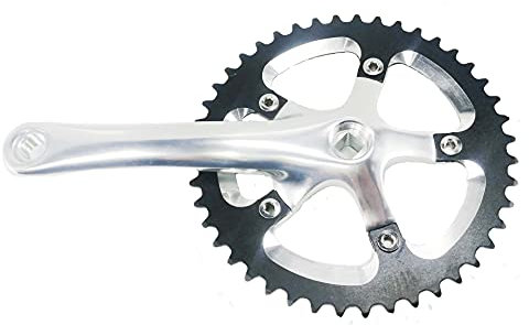 Skdvy Guarnitura Bici,Guarnitura Perno Quadro Autostrada Bicicletta Dente Bicicletta Cavalla 170x52 / 42T Piastra dentellare Accessori per Biciclette