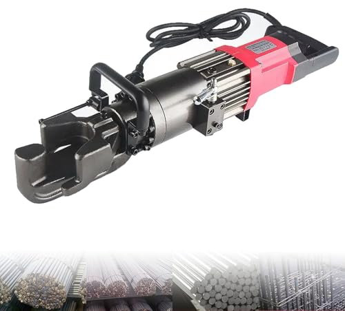 guoyjmm 220V Hydraulische Betonstahlbiegemaschine, Elektrische Bewehrungsbiegemaschine, Biegewinkel 0 bis 90°, 4-22mm, 1100W, mit tragbarer Aufbewahrungsbox