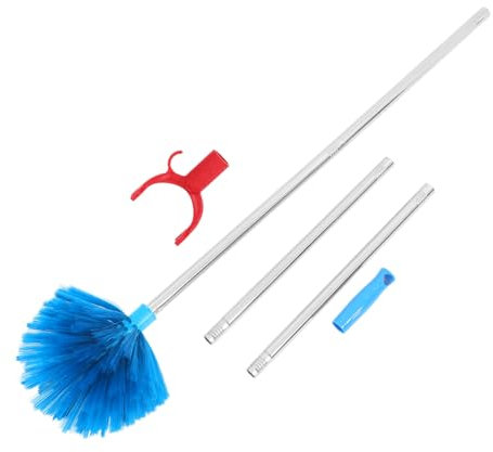 Cepillo for grietas limpias, escoba telescópica, plumero, escobas, cepillos de telaraña, limpiador de techo, cepillo de limpieza de telaraña, removedor de telaraña for exteriores, cepillo de telaraña,