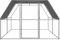 Wenjingqi-3278808 Hühnerstall, verzinkt, 3 x 4 x 2 m