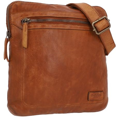 Gusti Umhängetasche Leder - Hanne Ledertasche Handtasche Schultertasche Damen Herren Braun Leder