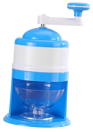 DECORNIJIA Manual Ice Crusher Hand Crank Portable Ice Chipper with Non-Slip Base Snow Cones Smoothies and Slush Drinks for Home and Outdoor Use