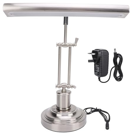 OKOVO 12W Piano Lamp Touch Control 3000K to 6000K Stepless Brightness Adjustment Eye Friendly 85 CRI Music Stand Light (UK Plug)