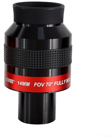 Yuanpgky 70° Flachfeld-Okular für Astronomisches Teleskop, 7/14/22 mm, 3,2 cm für Ultra-Weitwinkel-Okular für Astronomisches Teleskop, FMC-beschichtet, Gehäuse aus Aluminiumlegierung, kompatibel mit