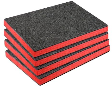 Durabilidad Caja De Herramientas Inserciones Espuma Materiales Ligeros EPE Solución Almacenamiento A Prueba Golpes Paquete 4 Soluciones Almacenamiento Almohadillas Forros Caja