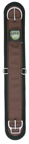 Weaver Leather, Filz-gefütterter, gerader Smart Sattelgurt, braun, 61 cm