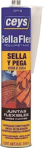 Ceys - Sellaflex poliurietano - Sella y pega - Cartucho Gris - 310 ML