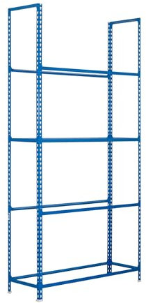 Simon Rack Étagère á pneus, 20 pneus, 2000x1200x300 mm, Porte-Pneu en Métal, Charge jusqu'à 90 kg, Bleu - Simonauto