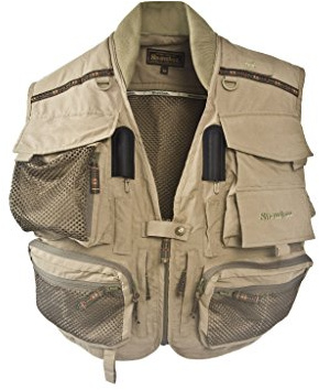 Snowbee Men Geo Fly Fishing Vest Waistcoat - Sage Green, Large