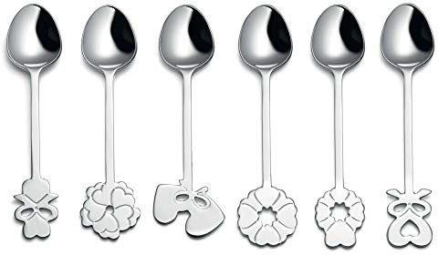 Guzzini Love Lot de 6 cuillères à café en Acier Inoxydable 18/10 Argenté 18