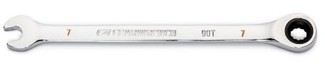 GEARWRENCH 7mm 4 Degree Swing Arch 12 Point Ratcheting Combination Wrench - 86907