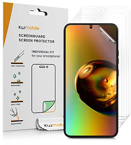 kwmobile 6x Displayschutzfolie kompatibel mit Samsung Galaxy S22 Plus Folie - klare Schutzfolien Set in transparent